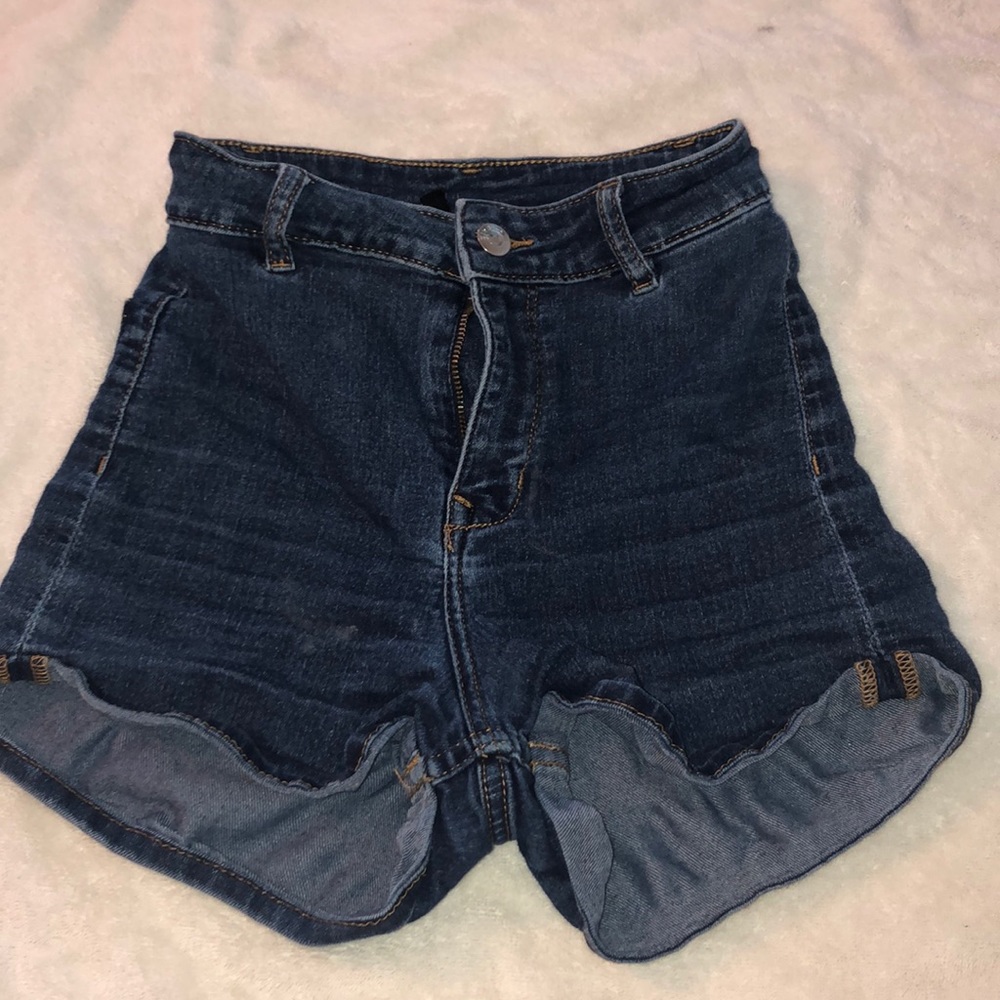 High-Waisted Denim Shorts